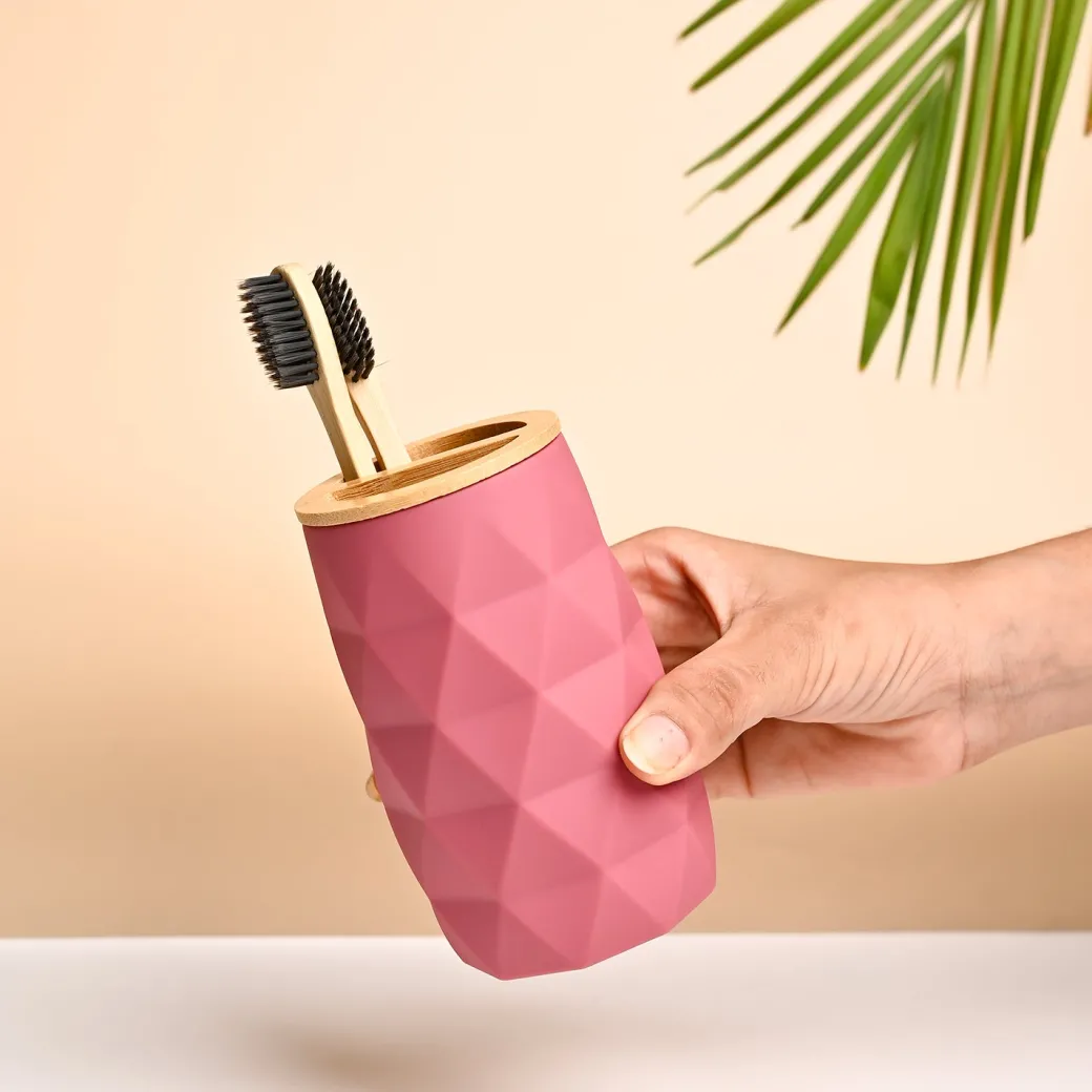 VON CASA Pink Toothbrush Holder