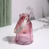 VON CASA Purple Cylindrical Glass T-Light Holder