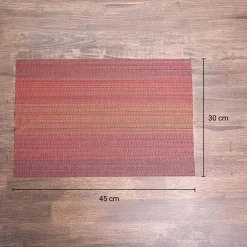 VON CASA Red Placemat Set Of 6
