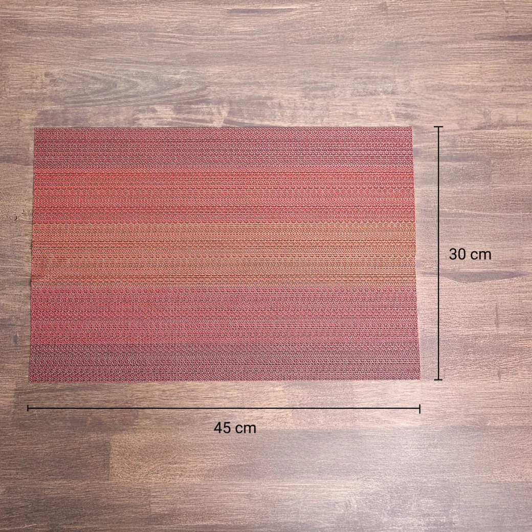 VON CASA Red Placemat Set Of 6