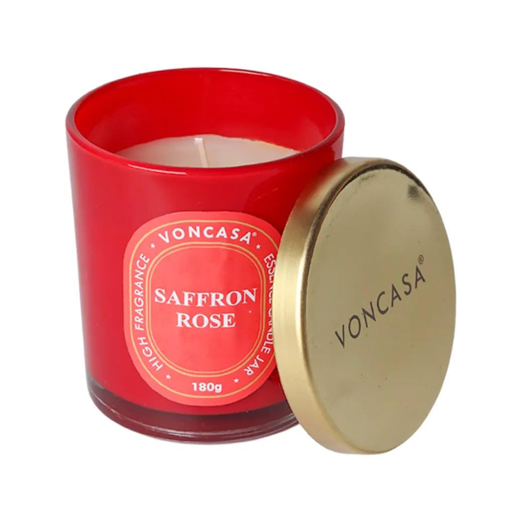 VON CASA Saffron Rose Candle