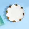 VON CASA Scalloped Ceramic Lotus Bowl