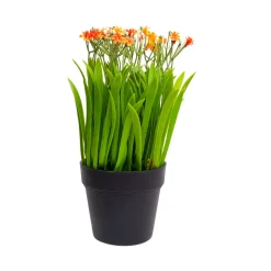 VON CASA Skyblue Flower Artificial Potted Plant