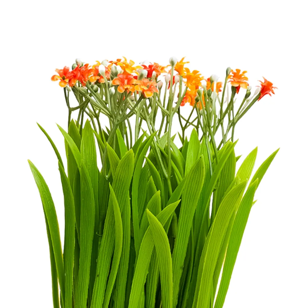 VON CASA Skyblue Flower Artificial Potted Plant