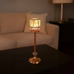 VON CASA Small Golden Filigree T-Light Holder