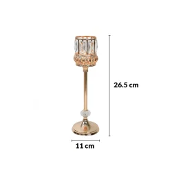 VON CASA Small Golden Filigree T-Light Holder