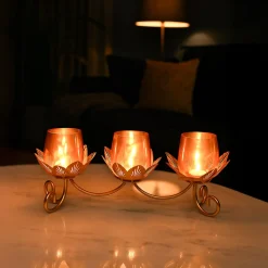 VON CASA Three Votive T-Light Holder – Modern Elegance