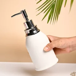 VON CASA White Ceramic Soap Dispenser - 480ml