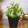 VON CASA White Flower Artificial Potted Plant