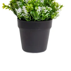 VON CASA White Flower Artificial Potted Plant