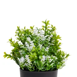 VON CASA White Flower Artificial Potted Plant