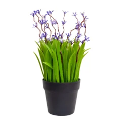 VON CASA White Flower Decorative Artificial Potted Plant