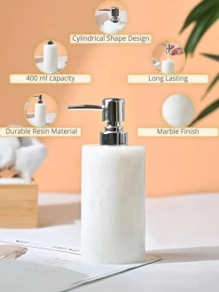 VON CASA White Soap Dispenser - 400Ml