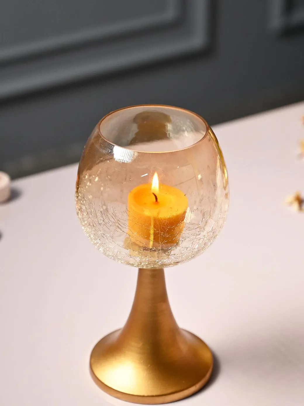VON CASA Wine Glass Large T-Light Holder