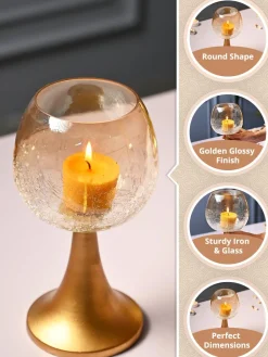 VON CASA Wine Glass Large T-Light Holder