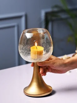 VON CASA Wine Glass Large T-Light Holder