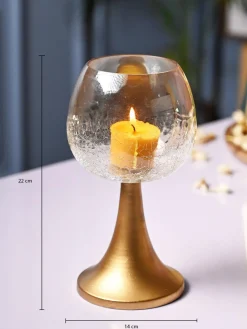 VON CASA Wine Glass Large T-Light Holder