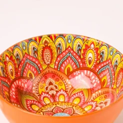 VON CASA Yellow Ceramic Bowl Set Of 4