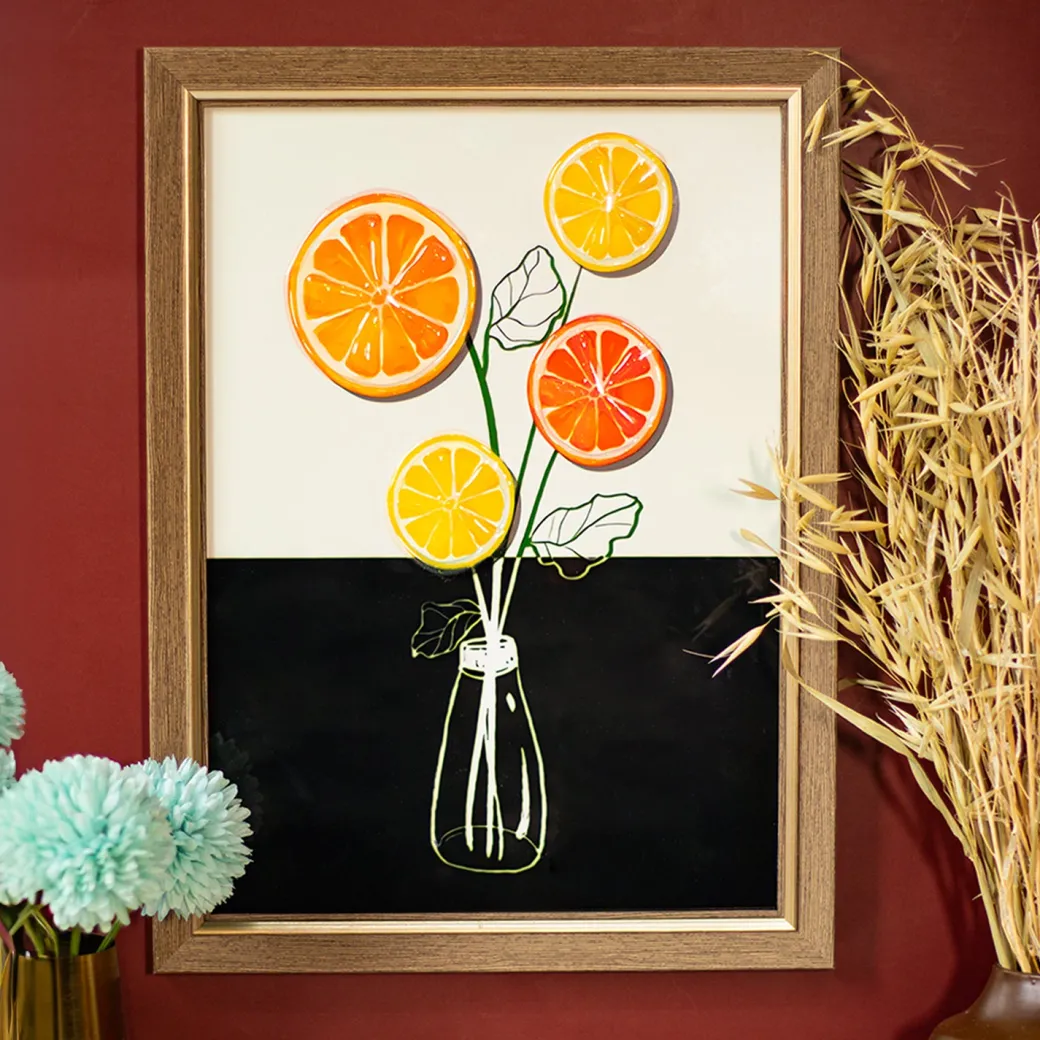 Wall Décor Painting - Fruit Flower Pot