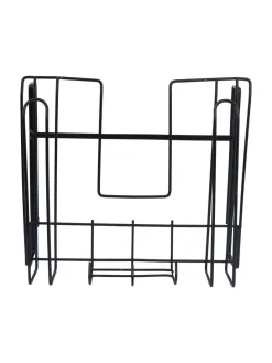 Wall Mount Pot Lid Organizer, Steel Storage Rack