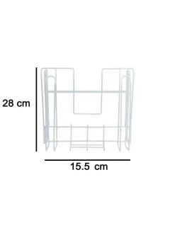 Wall Mount Pot Lid Organizer, Steel Storage Rack