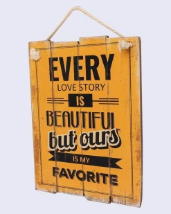 Wall Plaque, Wall Décor, Orange, MDF