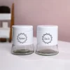 White Biscuit & Namkeen Jar Set Of 2, Each 600mL