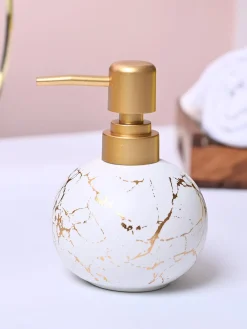 White Ceramic Soap Dispenser