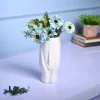 White Glossy Ceramic Vase - Stylish Simplicity