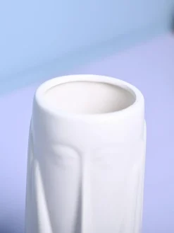 White Glossy Ceramic Vase - Stylish Simplicity