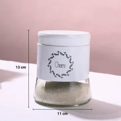 White Tea & Sugar Jar Set Of 2, Each 600mL