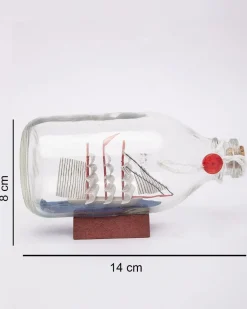 Wishing Bottle, Décor Piece, Red, Glass