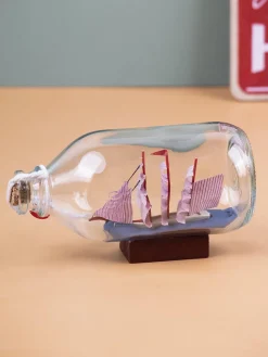 Wishing Bottle, Décor Piece, Pink, Glass