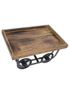 Wooden Serving Tray/Kart/Platters Thela for 'Dining Table