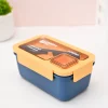 Yellow & Blue Lunch Box Set (1200ml + 40ml)