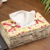 Yellow & Pink Tissue Box - 22.4 X 12.4 X 8.3Cm